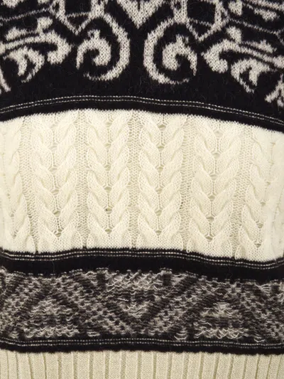 Akep Sweaters Cream In Burgundy