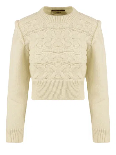 Akep Sweaters Cream In Gold