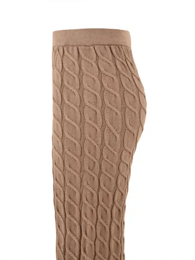Akep Woman Pants Camel Size 8 Viscose, Polyester, Polyamide In Brown