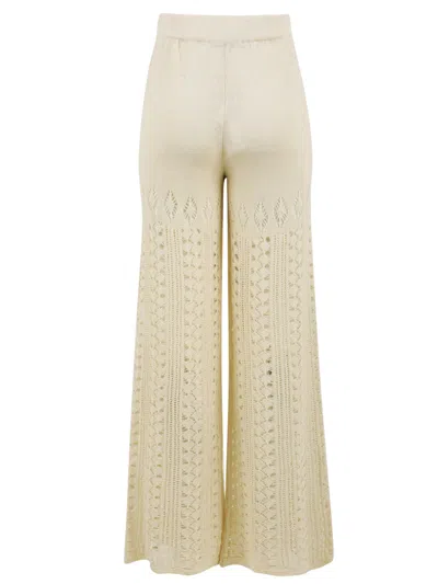 Akep Trousers Cream In Gold