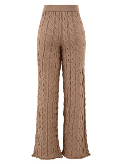 Akep Woman Pants Camel Size 8 Viscose, Polyester, Polyamide In Brown