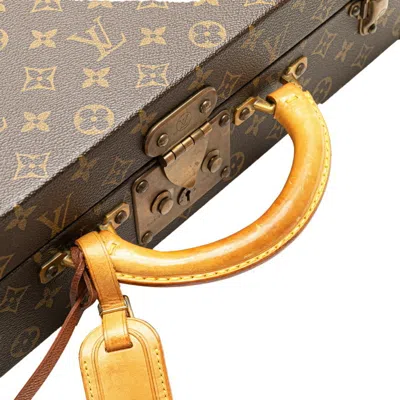 Pre-owned Louis Vuitton Brown Pvc Leather Attaché Case ()
