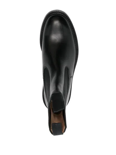 Tricker's Stephen Beatles Low Dainite Sole Shoes In Black