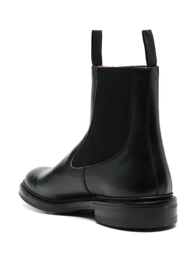 Tricker's Stephen Beatles Low Dainite Sole Shoes In Black