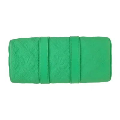 Pre-owned Louis Vuitton Green Leather Handbag Shoulder Bag ()