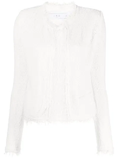 Iro Shavani Casual Jacket In White Cotton In White