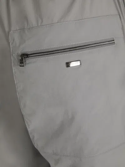Herno Technical Joggers With Grippers In Gray