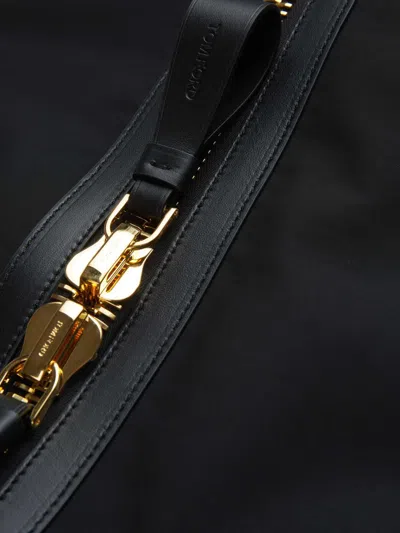 Tom Ford Recycled Nylon Holdall Duffle Bag In Black
