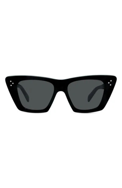Celine Bold 3 Dots Cl 40187 In 01a Square Sunglasses In Black