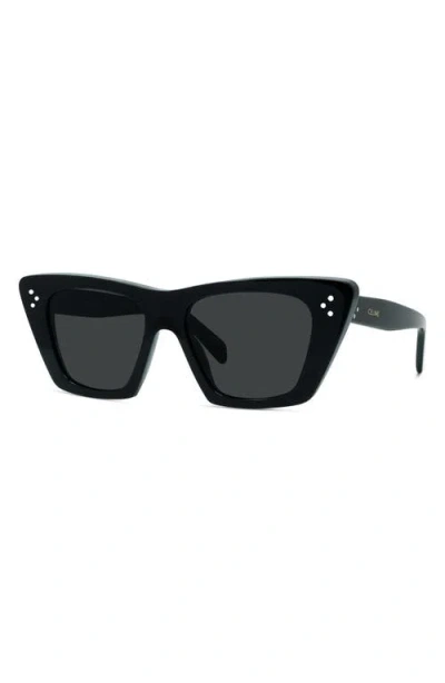 Celine Bold 3 Dots Cl 40187 In 01a Square Sunglasses In Black