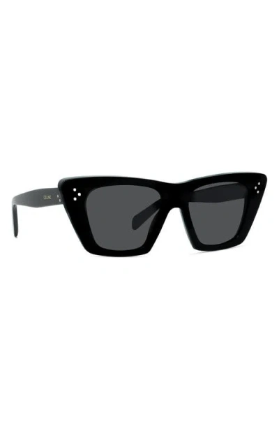 Celine Bold 3 Dots Cl 40187 In 01a Square Sunglasses In Black