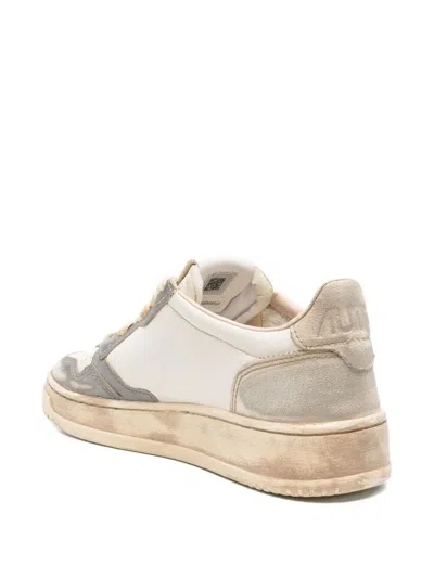 Autry Medalist Sneakers In Leather With Suede Inserts In Multi