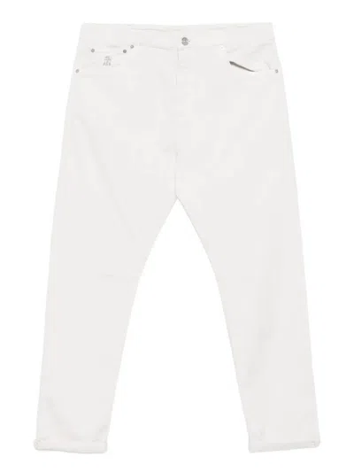 Brunello Cucinelli Denim Trousers T. Capo Clothing In White