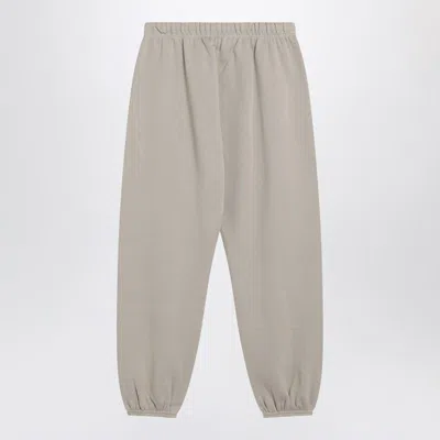 Fear Of God Essential Greige Cotton-blend Joggers In Brown