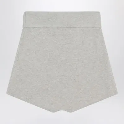 Fear Of God Essential Ribbed Greige Culottes In Gray