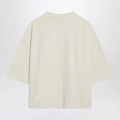 Jacquemus Embroidered Logo Oversized T-shirt In White