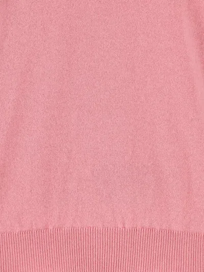 Alpha Studio Crew-neck Cashmere Sweater In Pink