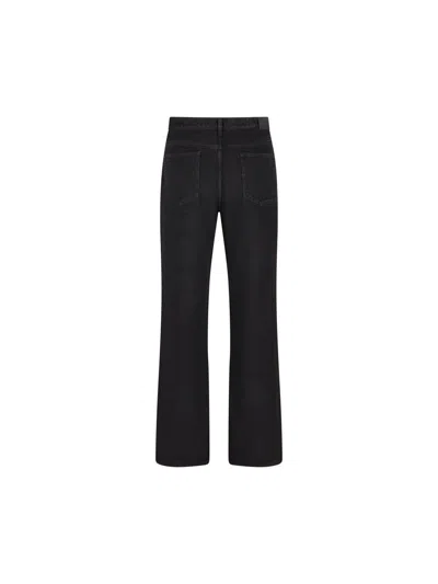 Saint Laurent Straight Jeans In Black