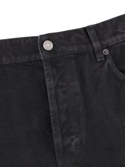 Saint Laurent Straight Jeans In Black