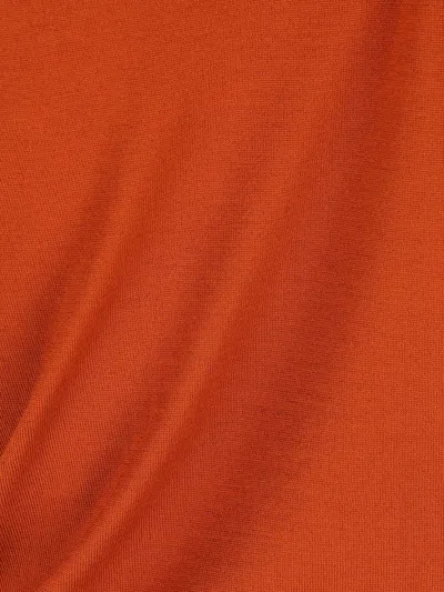 Saint Laurent T-shirt Sweater In Wool In Orange