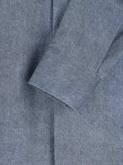 Xacus X Franz Kraler Long-sleeve Button-down Shirt In Gray