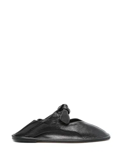 Hereu Black Llasada Supple Shiny Ballerina Flats In Black