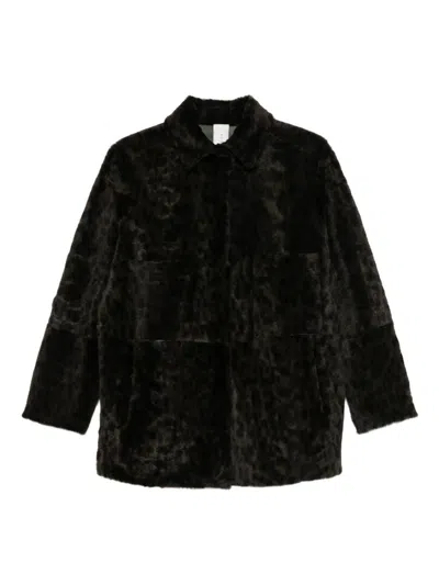 Furling By Giani Leather Jacket In Black
