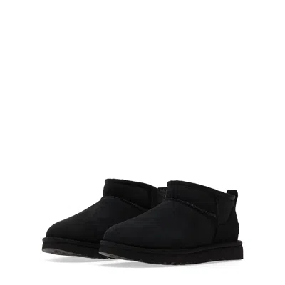Ugg Classic Ultra Mini Ankle Boots In Black
