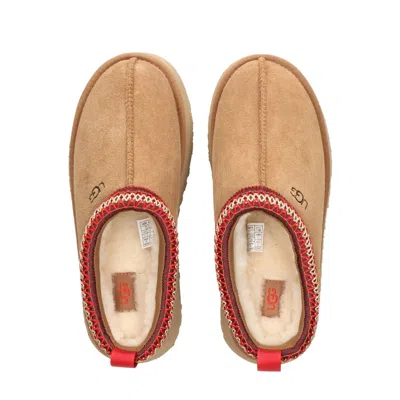 Ugg Tazz Womens Embroidered Slip On Slide Slippers In Brown