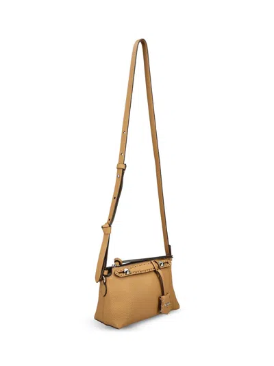 Fendi By The Way Soft Mini Selleria Shoulder Bag In Brown