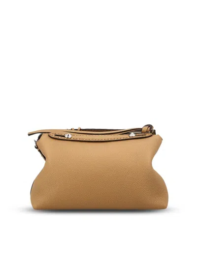 Fendi By The Way Soft Mini Selleria Shoulder Bag In Brown