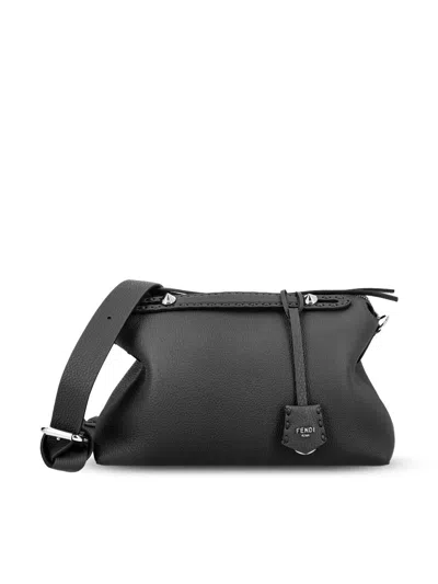 Fendi By The Way Selleria Medium Shoulder Bag In Black