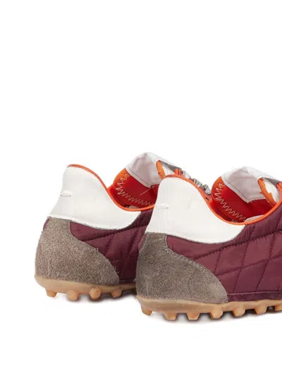 Maison Margiela Sprinter Leather And Brushed Suede-trimmed Shell Sneakers In Gray