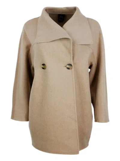 Armani Exchange Coats In Brown