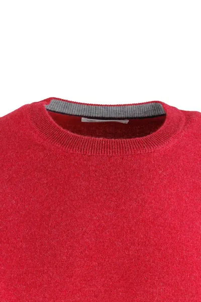 Brunello Cucinelli Cashmere Sweater In Red