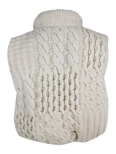 Fabiana Filippi Cashmere Jacket In Gray
