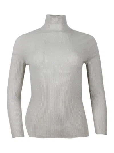 Fabiana Filippi Wool Blend Crewneck In Gray