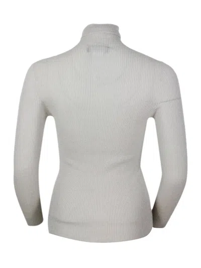 Fabiana Filippi Wool Blend Crewneck In Gray