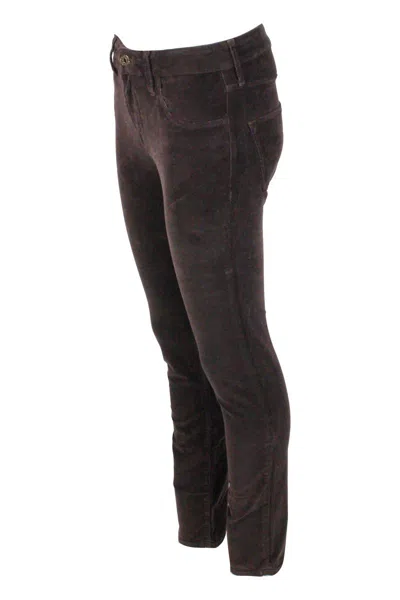 Jacob Cohen Corduroy Trousers In Brown