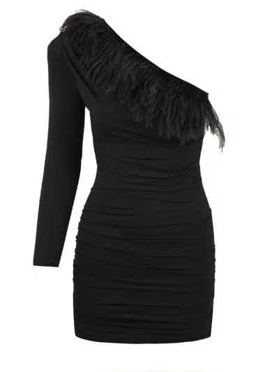 Aniye By One Shoulder Dress In Black