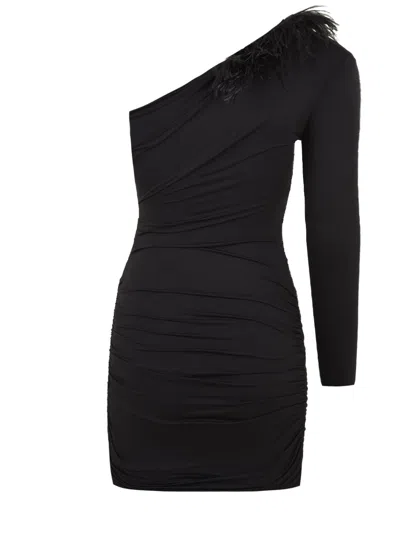 Aniye By One Shoulder Dress In Black