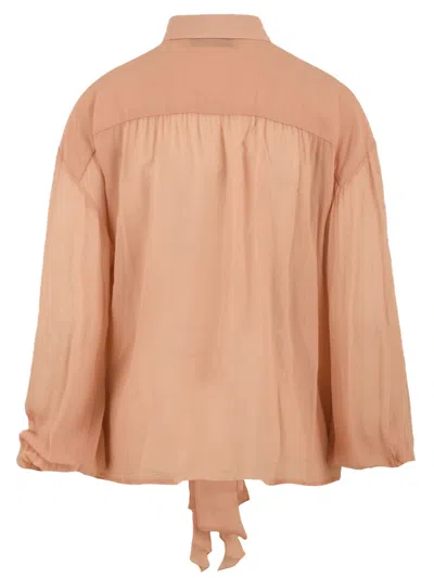 Aniye By Ruffled Bow Blouse In Pink
