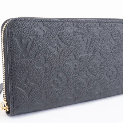 Pre-owned Louis Vuitton Monogram Empreinte Black Monogram Empreinte Long Wallet (bi-fold) ()