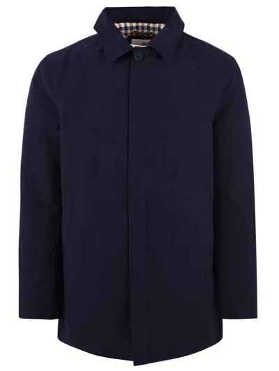 Aquascutum Coats Blue In Blue