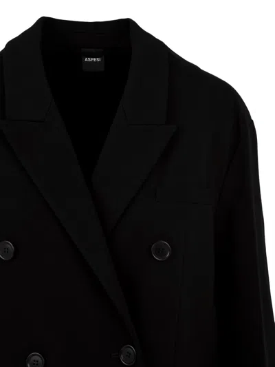 Aspesi Coats In Black