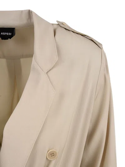 Aspesi Coats In Gray