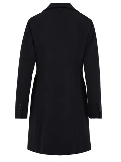 Aspesi Coats Blue In Black