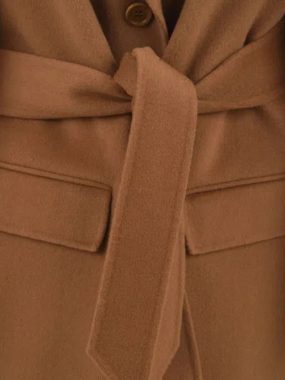Aspesi Coats Camel In Brown