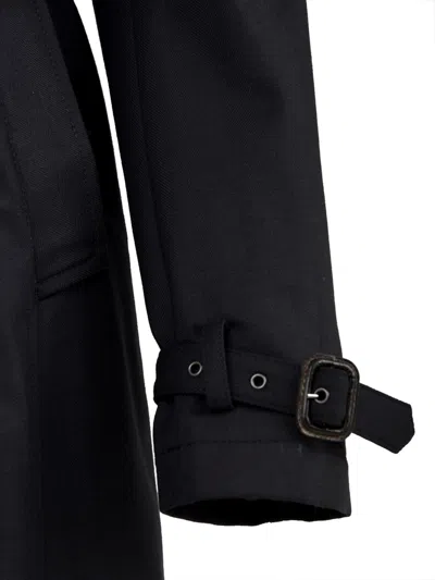Aspesi Coats Blue In Black