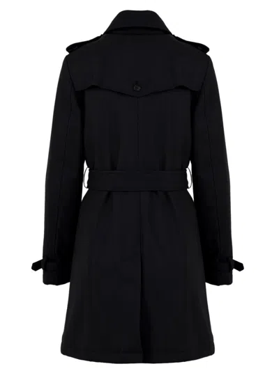 Aspesi Coats Blue In Black